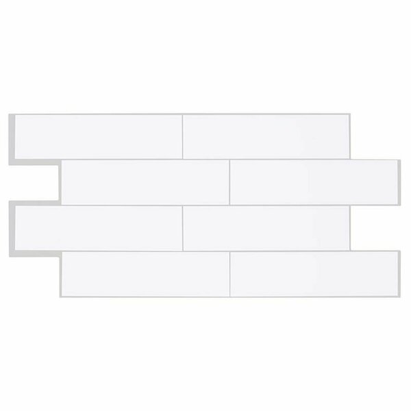 Quo And Co WAL TILE OSLO WHT 22.56 in. SM1135G-02-QG